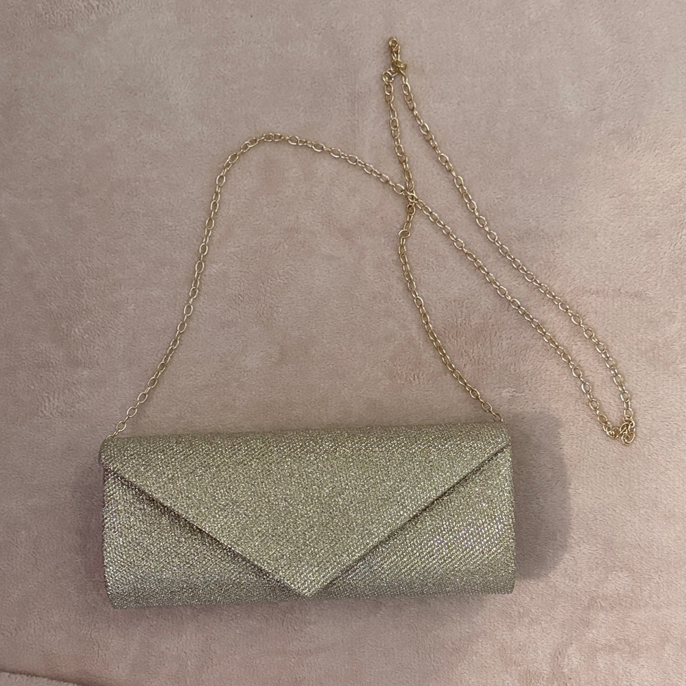 Elegant Gold Clutch Bag